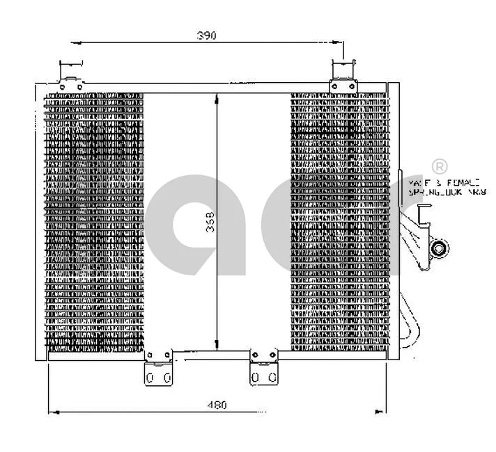 Condenseur, climatisation ACR 300464