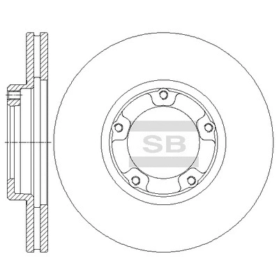 Disque de frein Hi-Q SD4070