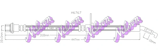 Flexible de frein KAWE H6767