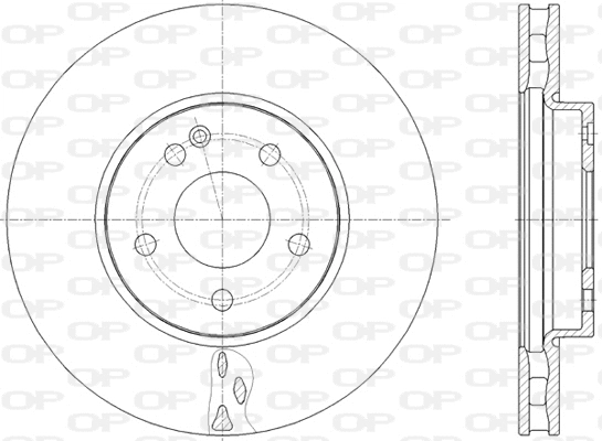 Disque de frein OPEN PARTS BDA2824.20