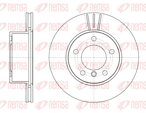 Disque de frein REMSA 6651.10