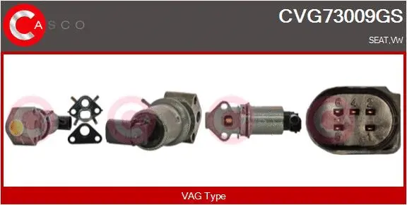 Vanne EGR CASCO CVG73009GS