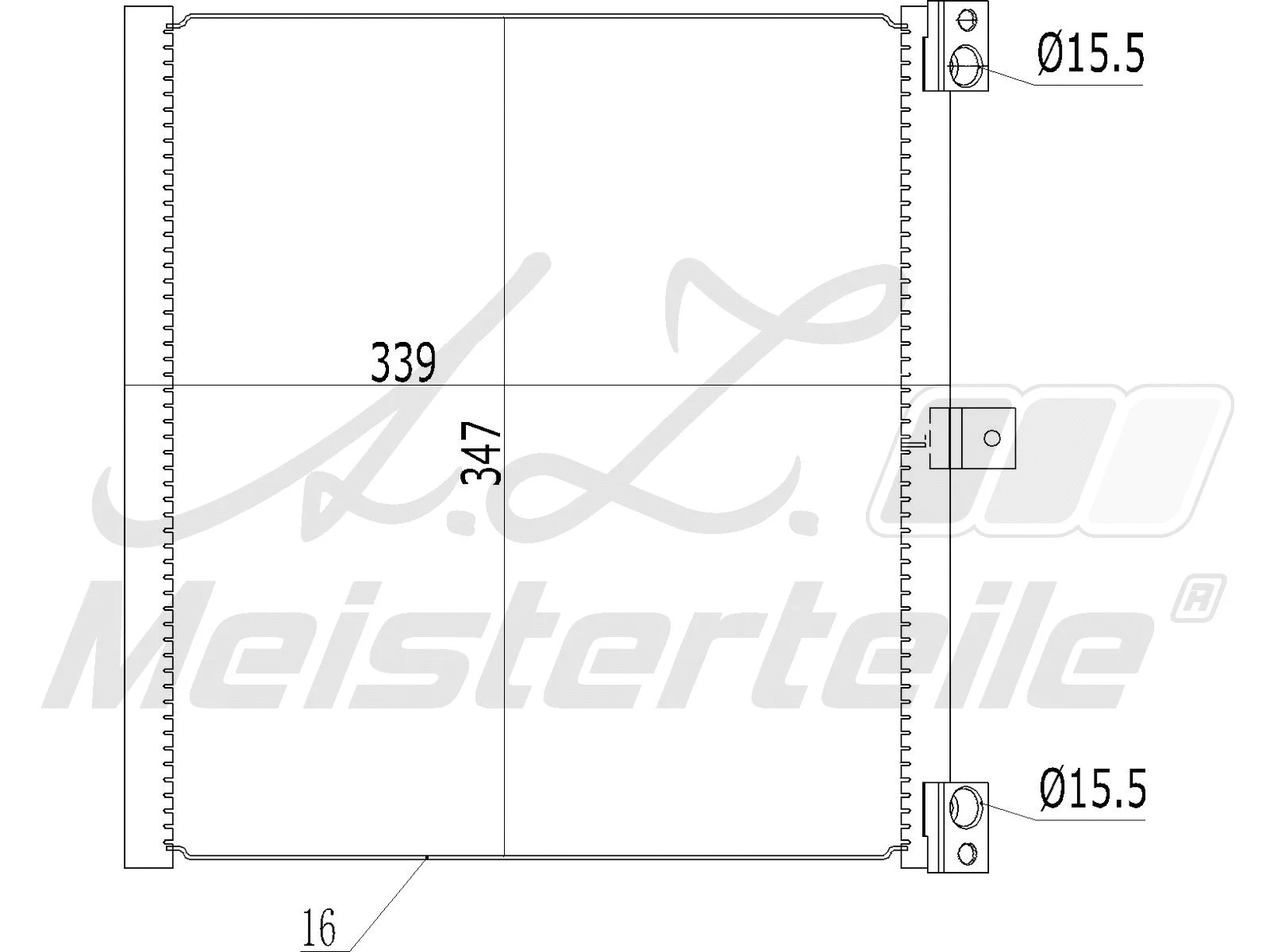 Condenseur, climatisation A.Z. Meisterteile AZMT-45-030-1515