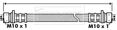 Flexible de frein BORG & BECK BBH7446