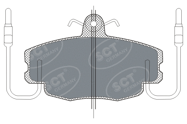 Kit de plaquettes de frein, frein à disque SCT - MANNOL SP 189 PR