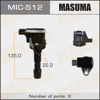 Bobine d'allumage MASUMA MIC-512