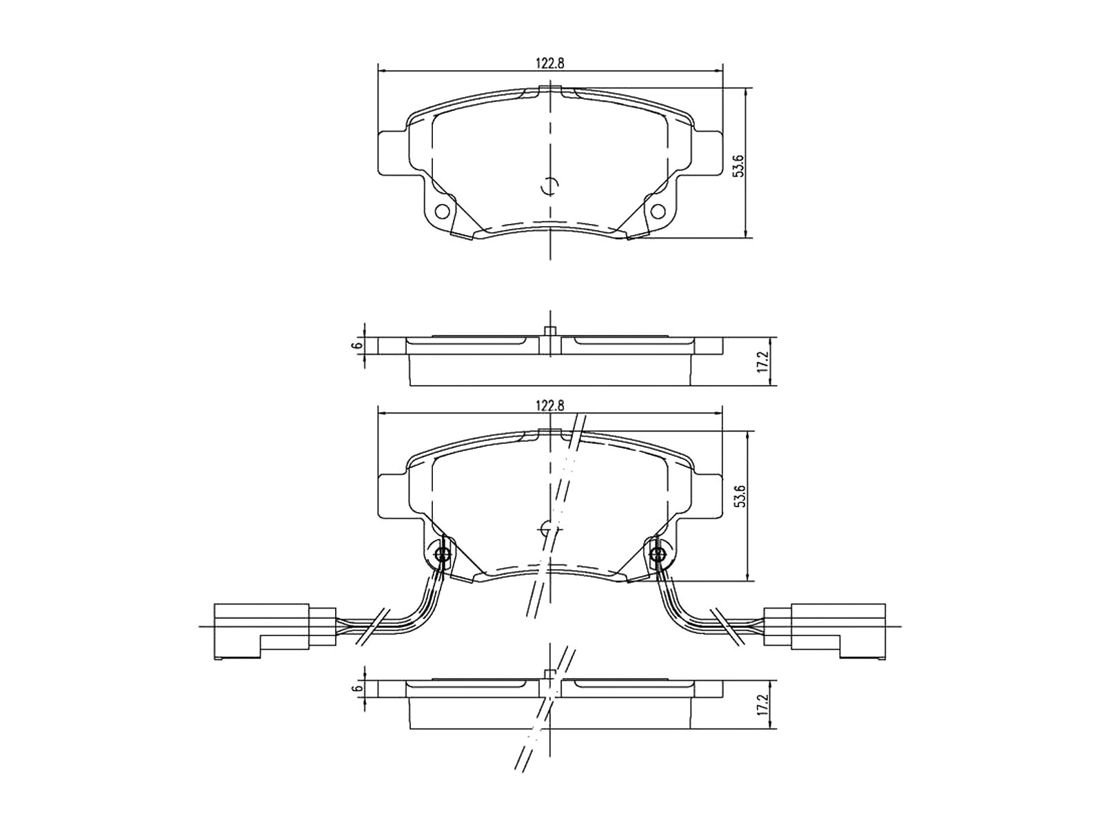 Kit de plaquettes de frein, frein à disque A.Z. Meisterteile AZMT-44-022-1468