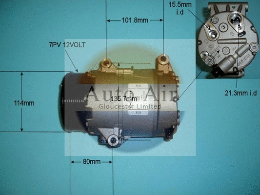 Compresseur, climatisation AUTO AIR GLOUCESTER 14-9736