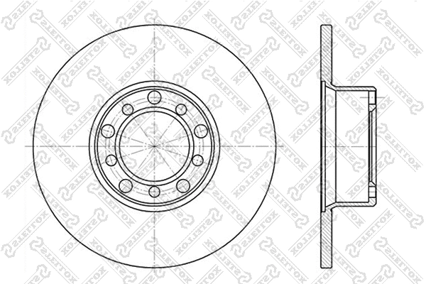 Disque de frein STELLOX 6020-3304-SX