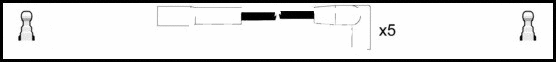 Kit de câbles d'allumage LEMARK HOES581