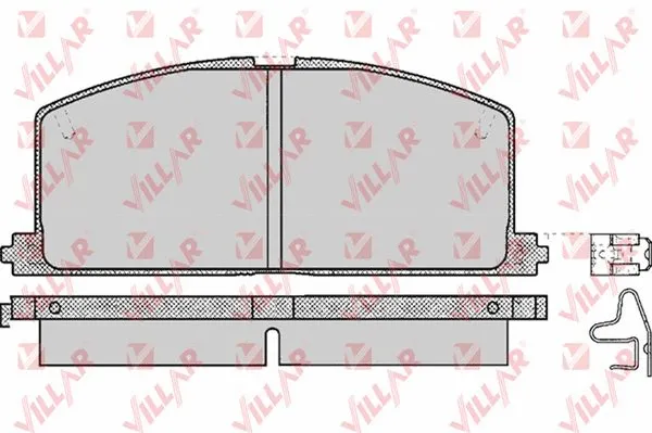 Kit de plaquettes de frein, frein à disque VILLAR 626.0268