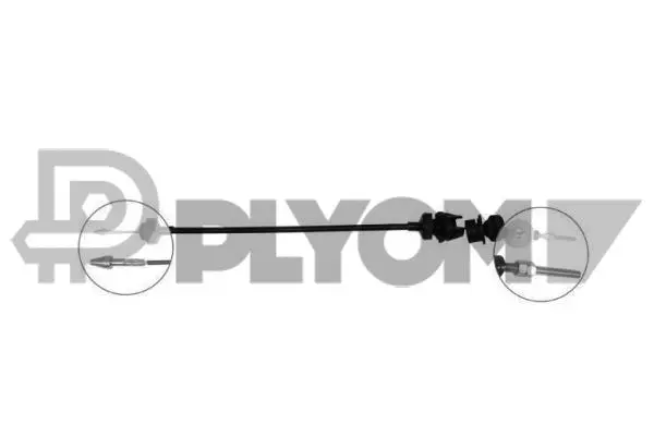Tirette à câble, commande d'embrayage PLYOM P036551