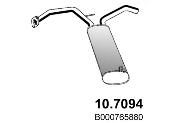 Silencieux arrière ASSO 10.7094