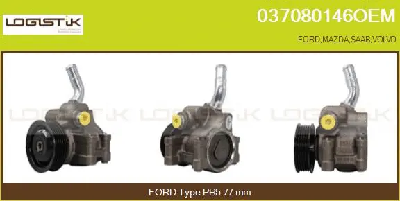 Pompe hydraulique, direction LGK 037080146OEM