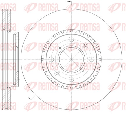 Disque de frein REMSA 61002.10
