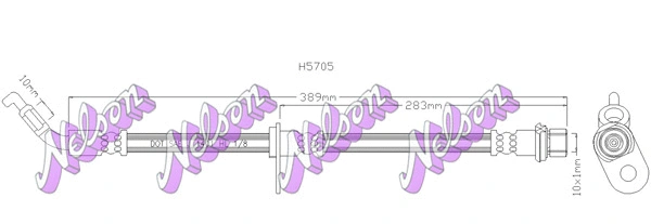 Flexible de frein KAWE H5705