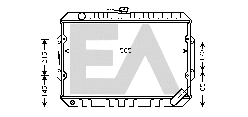 Radiateur, refroidissement du moteur EACLIMA 31R51022