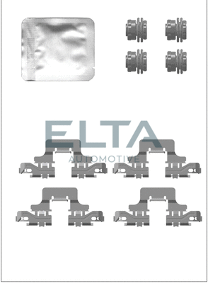 Kit d'accessoires, plaquette de frein à disque ELTA AUTOMOTIVE EA8849