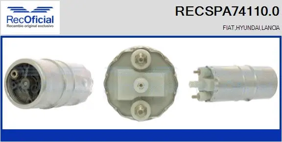 Pompe à carburant RECOFICIAL RECSPA74110.0