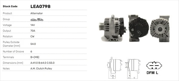 Alternateur LUSA LEA0798