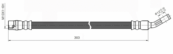 Flexible de frein National NBH6074