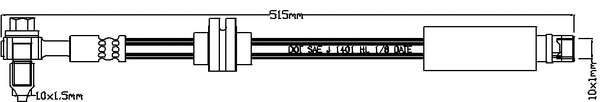 Flexible de frein JURATEK JBH1389