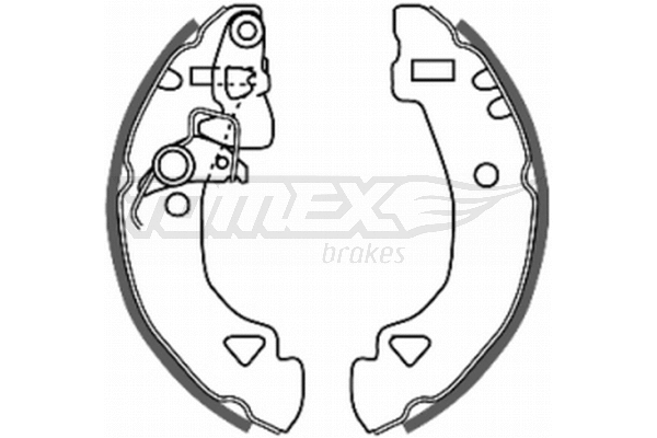 Jeu de mâchoires de frein TOMEX Brakes TX 20-27
