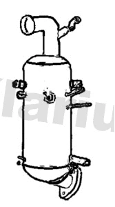 Filtre à particules / à suie, échappement KLARIUS 390581