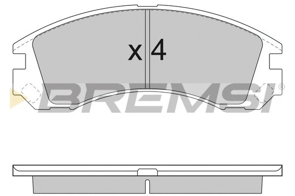 Kit de plaquettes de frein, frein à disque BREMSI BP2953