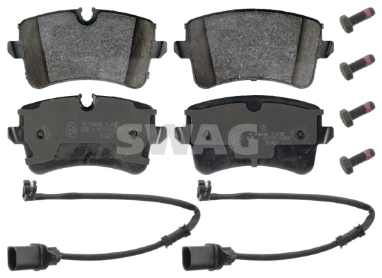 Kit de plaquettes de frein, frein à disque SWAG 30 11 6017