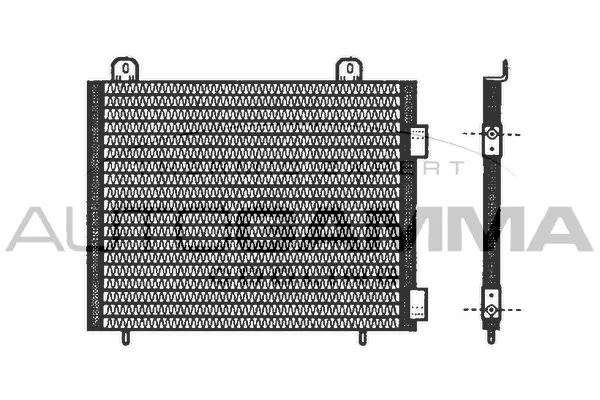 Condenseur, climatisation AUTOGAMMA 102773