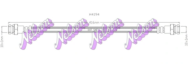 Flexible de frein KAWE H4194