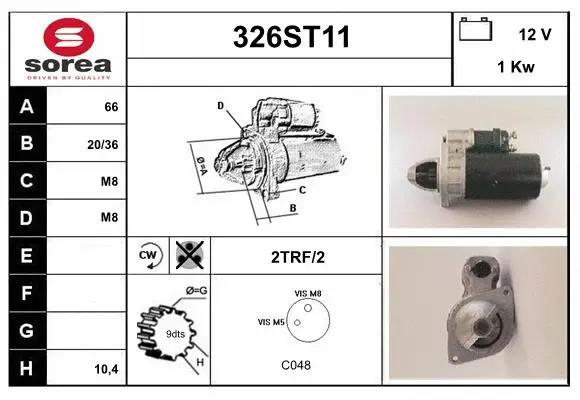 Démarreur STARTCAR 326ST11