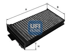 Filtre, air de l'habitacle UFI 54.125.00