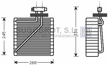 Évaporateur climatisation BUGOBROT 70-FDV271