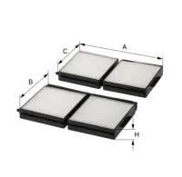 Filtre, air de l'habitacle UNIFLUX FILTERS XC285