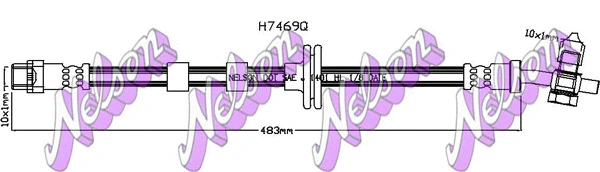 Flexible de frein KAWE H7469Q