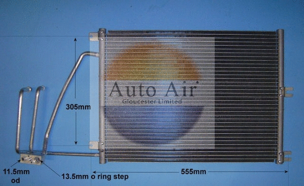 Condenseur, climatisation AUTO AIR GLOUCESTER 16-6201