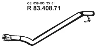 Tuyau d'échappement EBERSPÄCHER 83.408.71