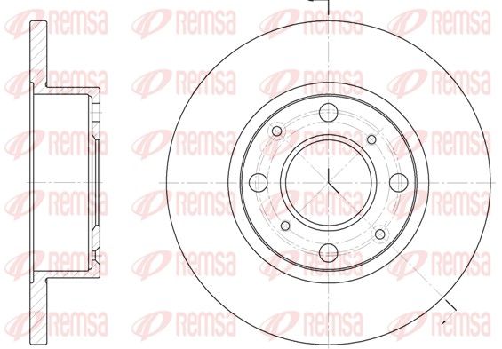 Disque de frein REMSA 6041.00