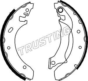 Jeu de mâchoires de frein TRUSTING 040.138