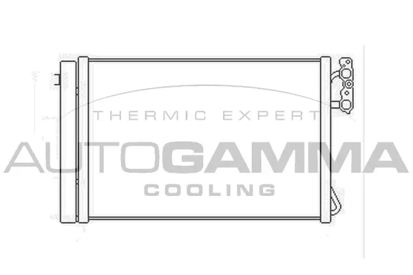 Condenseur, climatisation AUTOGAMMA 104895