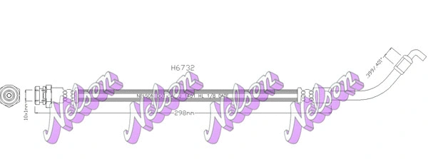 Flexible de frein KAWE H6732