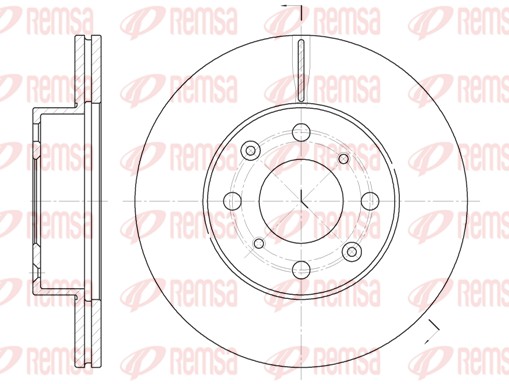 Disque de frein REMSA 6366.10