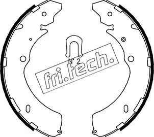 Jeu de mâchoires de frein fri.tech. 1047.374