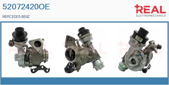 Turbocompresseur, suralimentation REAL 52072420OE