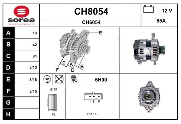 Alternateur SNRA CH8054