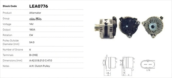 Alternateur LUSA LEA0776