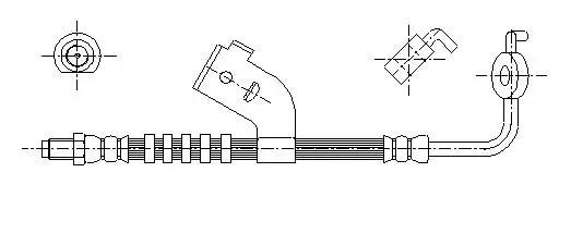 Flexible de frein Technika 43242