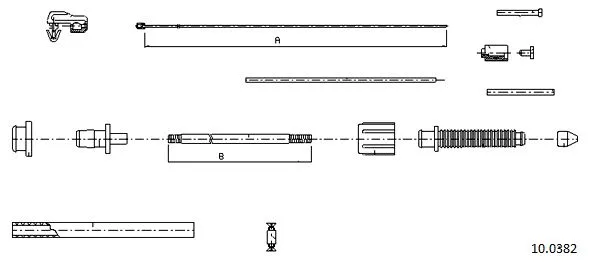 Câble d'accélération CABOR 10.0382